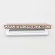 Good quality white blank aluminum name badge holder