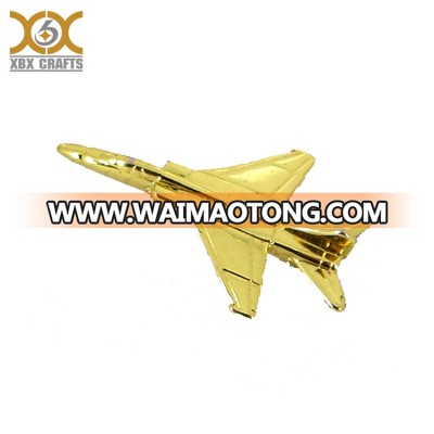 Metal 3D aircraft collar pin badge